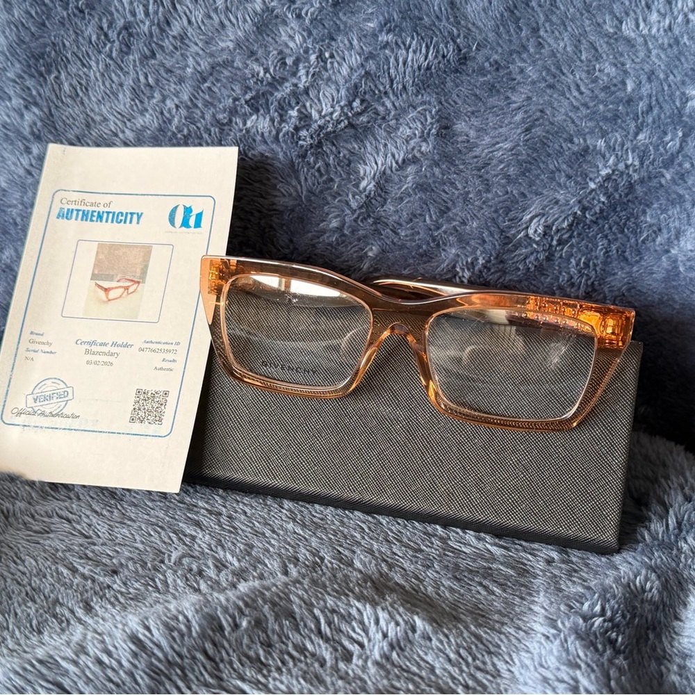 Givenchy Amber Rectangular Glasses - image 1